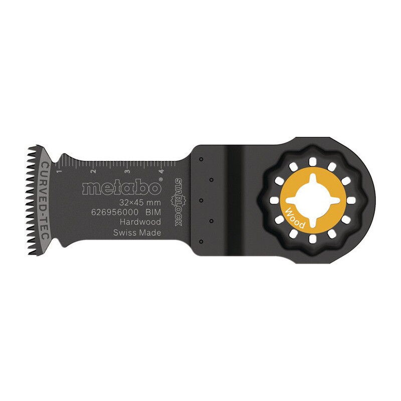 foto del prodotto metabo lame de scie plongeante starlock l.45mm w.32mm hcs dent e. 1,8 mm 14 tpi 1 pi ce