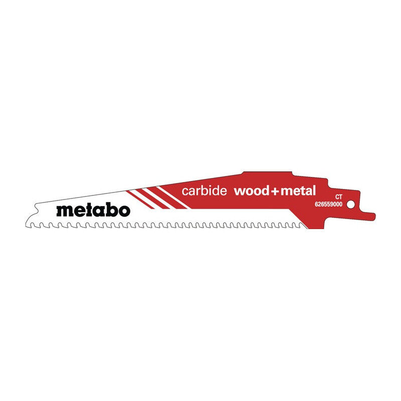 foto del prodotto metabo lame de scie sabre carbure bois m tal 225 x 1,25 mm ct 3 4mm 6 8tpi