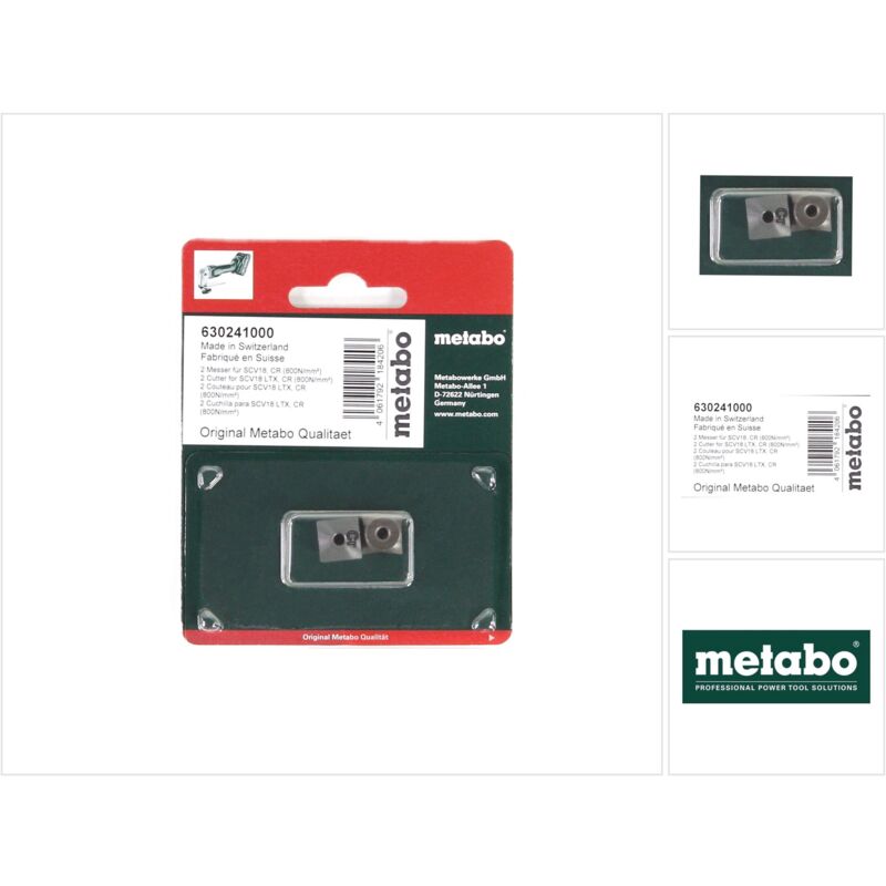 foto del prodotto metabo lame rivoltabili per scv 18 ltx bl 1.6 2 pz. 630241000 