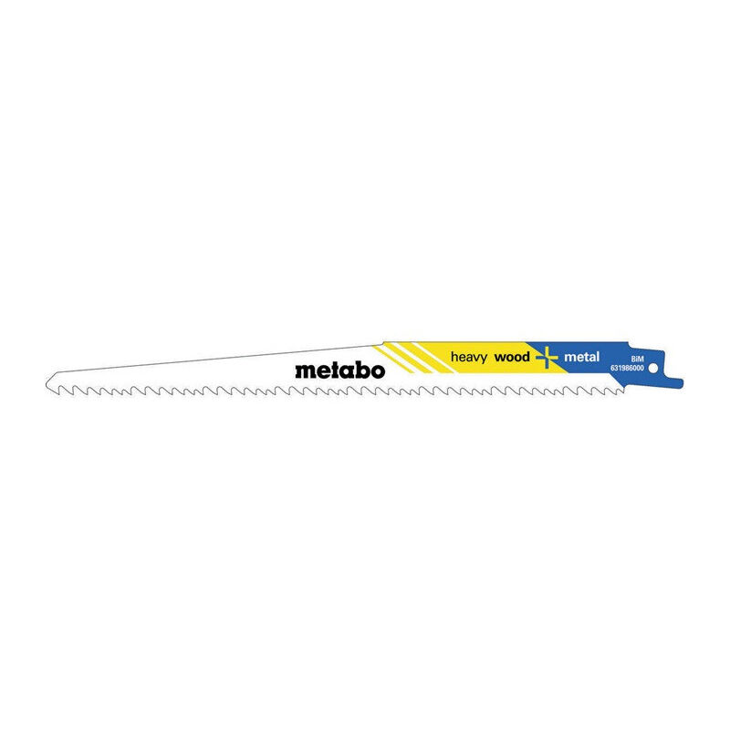foto del prodotto metabo lames de scie alternative flexibles l225x paisseur 1,25mm pas de dent 3,2 5,1mm bim tal 5 8tpi