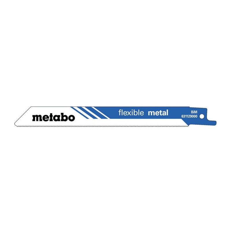 foto del prodotto metabo lames de scie sabre classique l.150mm paisseur 0,9mm pas de dent 1mm bim tal 24tpi