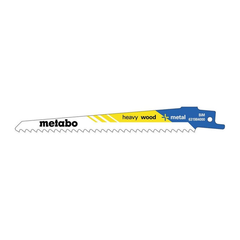 foto del prodotto metabo lames de scie sabre flexible l.150mm paisseur 1,25mm pas de dent 3,2mm bim tal 5 8tpi