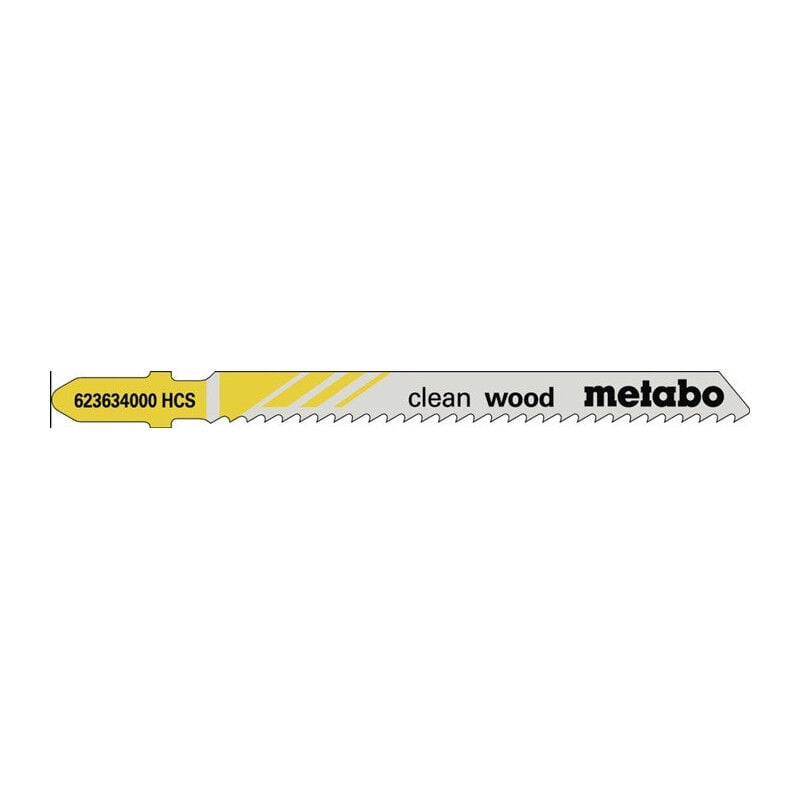 immagine 0 del prodotto metabo lames de scie sauteuse bois rapide longueur utile 155mm pas de dent 4mm hcs ferm . viss 5 pi ces.