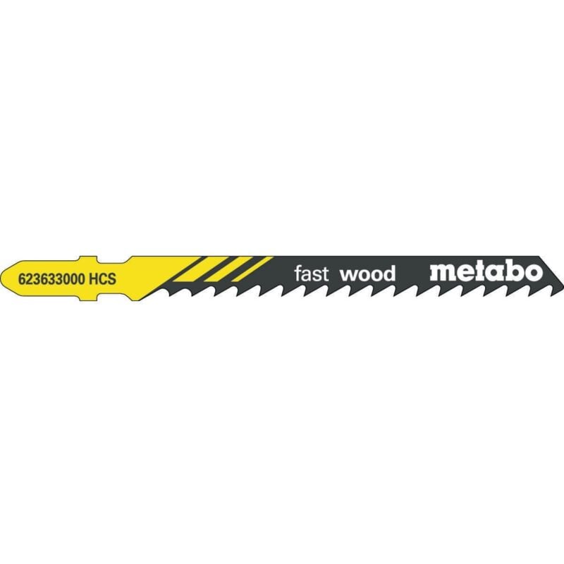 foto del prodotto metabo lames de scie sauteuse professionnelle longueur utile 74mm dents 4mm hcs rectifi es et 25 pi ces