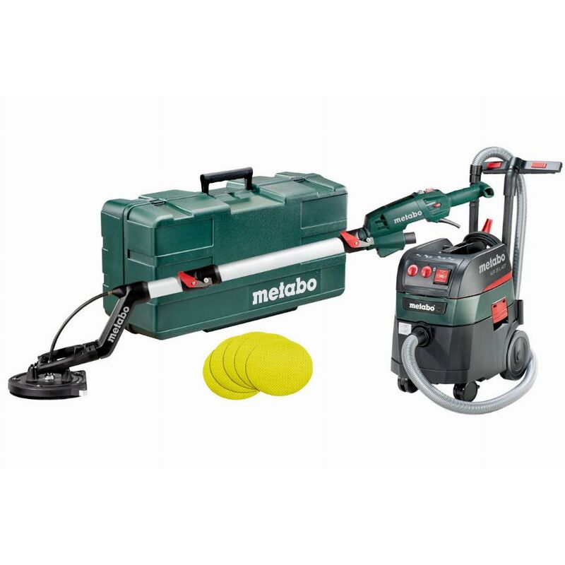 foto del prodotto metabo levigatrice manuale lsv 5 225 comfort set aspiratore asr 35 l acp 25 abrasivi 690886000