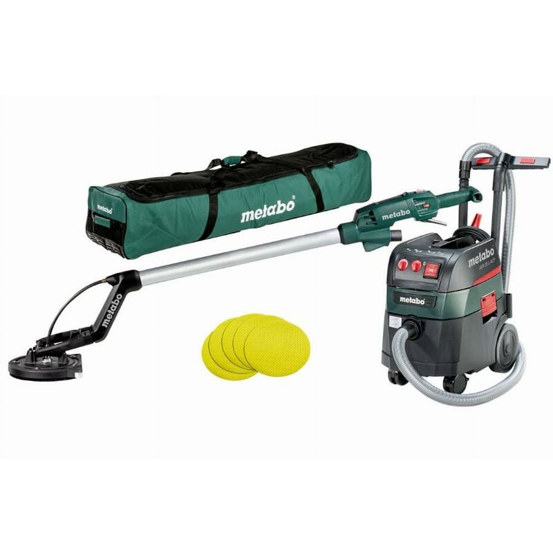 foto del prodotto metabo levigatrice manuale lsv 5 225 sacco aspiratore asr 35 l acp 25 abrasivi 690885000