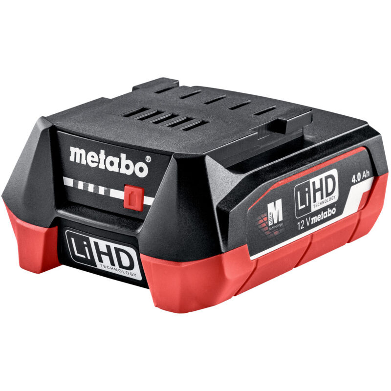 foto del prodotto metabo macchine tecnologia batteria raffreddata ad aria de lihd batteria litio 12 v lihd 4,0 ah