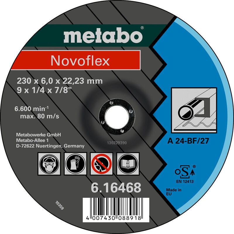 foto del prodotto metabo mole novoflex 125x6.0x22.2 in acciaio