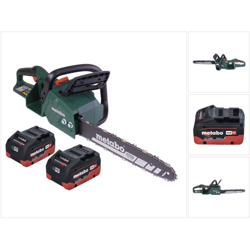 foto del prodotto metabo ms 36-18 ltx bl 40 36 v ( 2x 18 v ) 40 cm 22 m/s trimmer a batteria senza spazzole + 2x batteria 5,5 ah - senza caricabatterie