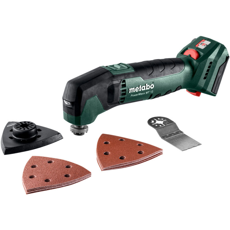 foto del prodotto metabo multiutensile a batteria powermaxx mt 12 senza batteria e caricatore in scatola