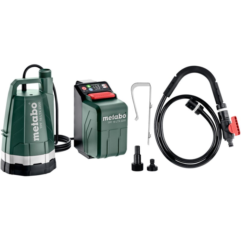 foto del prodotto metabo pompa sommersa e a batteria tpf 18 ltx 2200 601729850 solo