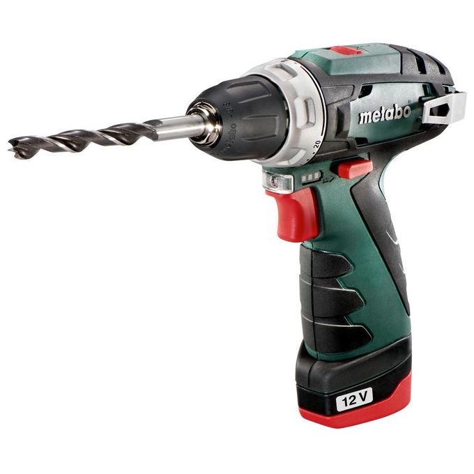 foto del prodotto metabo powermaxx bs basic 1400 giri/min senza chiave 800 g nero, rosso