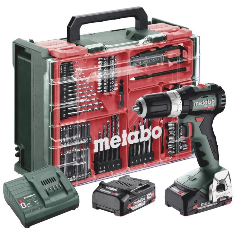 foto del prodotto metabo sb 18 l bl set 613157710 avvitatore a percussione a batteria 65 nm 18 v quantit di batterie ricaricabili inclus