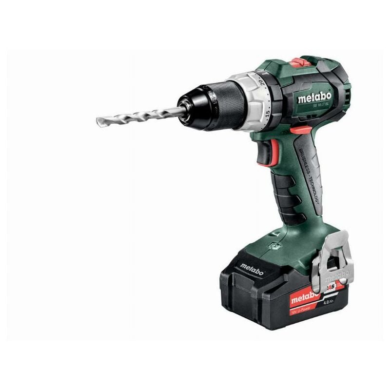 foto del prodotto metabo sb 18 lt bl trapano avvitatore a percussione 2x4,0ah 18v 602316500