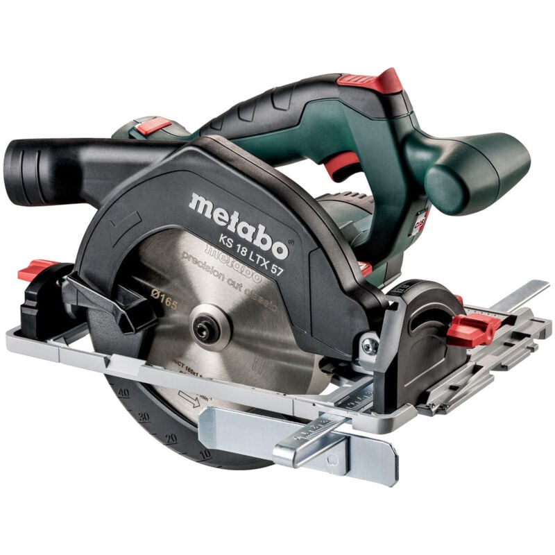 foto del prodotto metabo sega circolare portatile a batteria ks 18 ltx 57 18v senza batteria senza caricabatterie in x