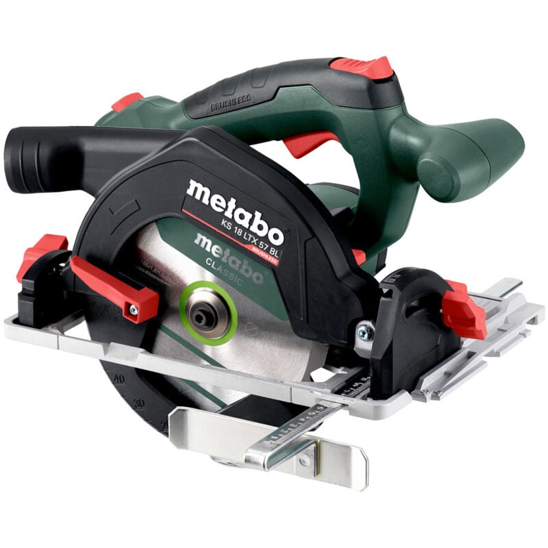 foto del prodotto metabo sega circolare portatile a batteria ks 18 ltx 57 bl senza batteria e caricabatterie in x 340