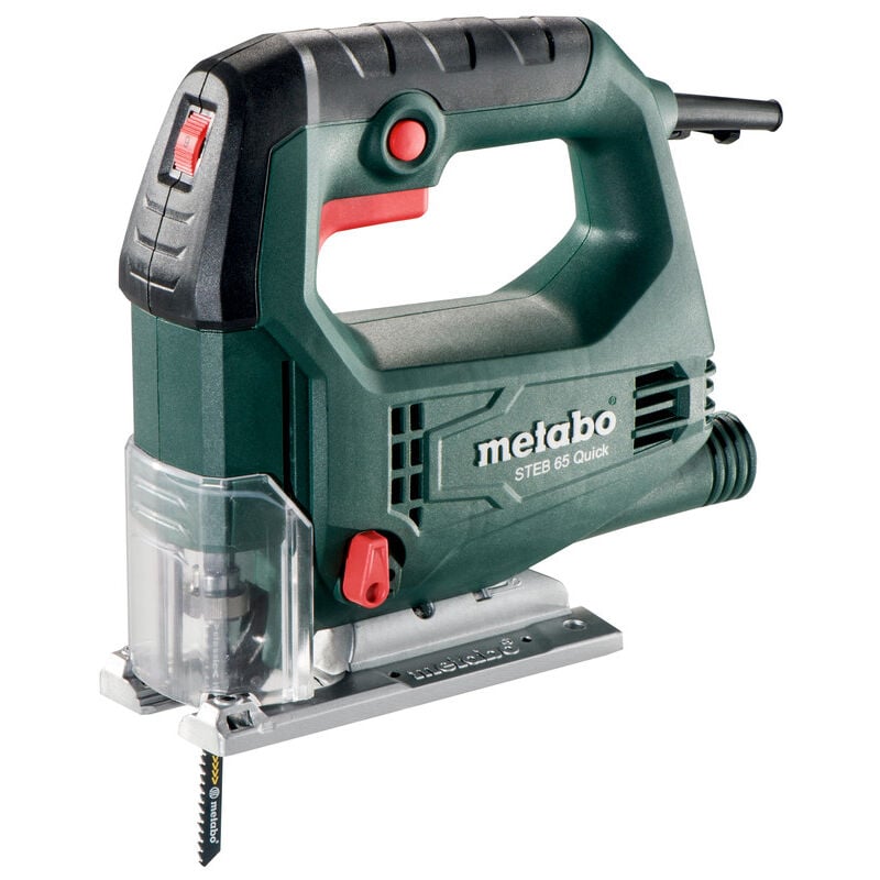 foto del prodotto metabo seghetto alternativo steb 65 quick 450 w in set con valigetta di plastica