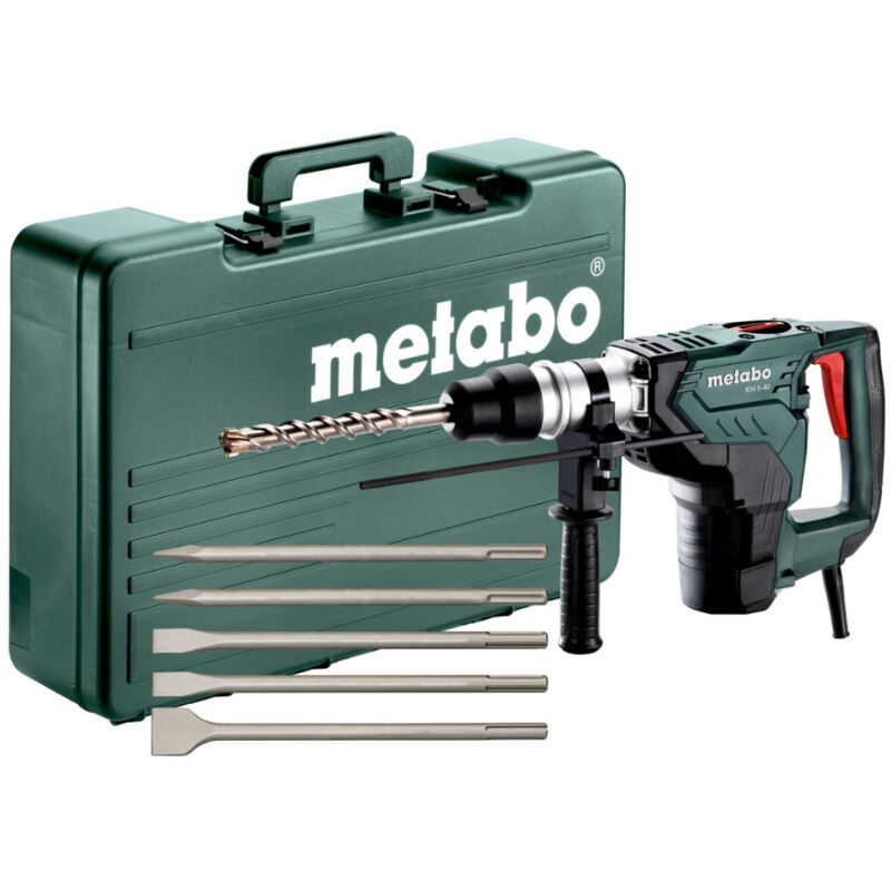 foto del prodotto metabo set di martelli kh 5 40 con 5 scalpelli in valigetta