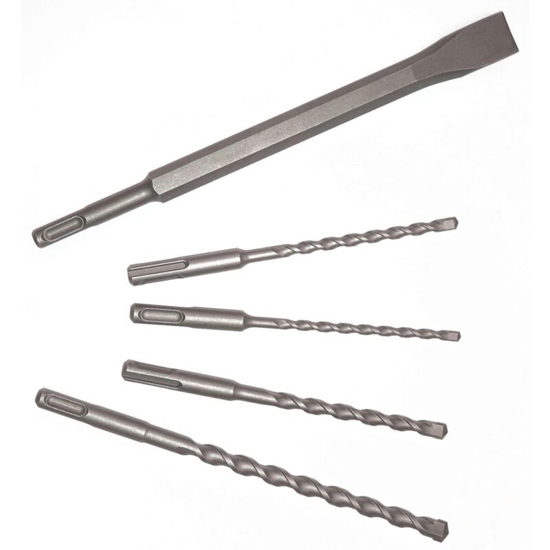 foto del prodotto metabo set di punte e scalpelli sds plus classic 5 pezzi 344164200 