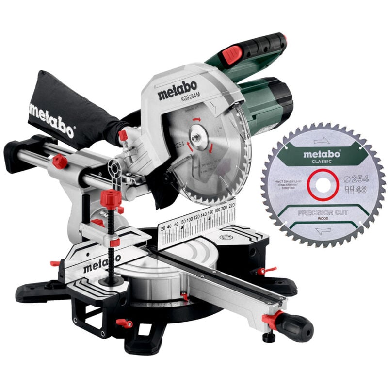 foto del prodotto metabo set di troncatrici kgs 254 m con funzione di trazione e pcl 2a lama tct