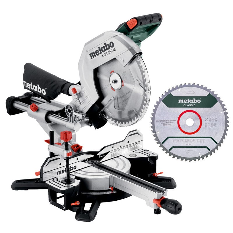 foto del prodotto metabo set di troncatrici kgs 305 m con funzione di trazione e pcl 2a lama tct
