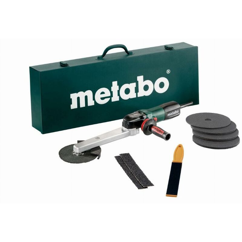 foto del prodotto metabo smerigliatrice 150 mm per saldatura a filo knse 9 150 set con accessori 602265500