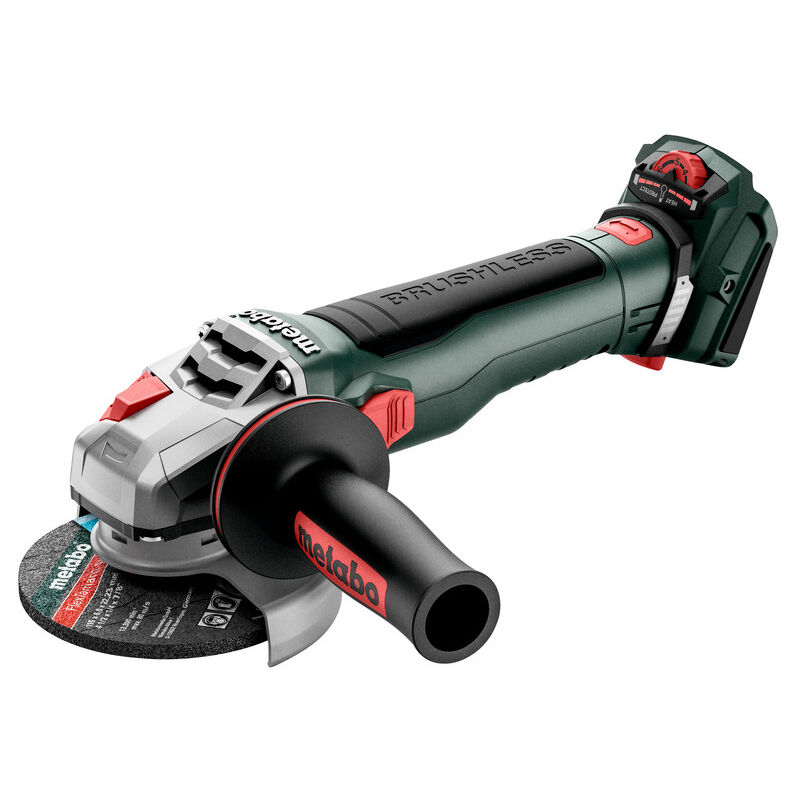 foto del prodotto metabo smerigliatrice a batteria 125 mm 18 v wvb 18 lt bl 11 115 quick pick mix senza batteria