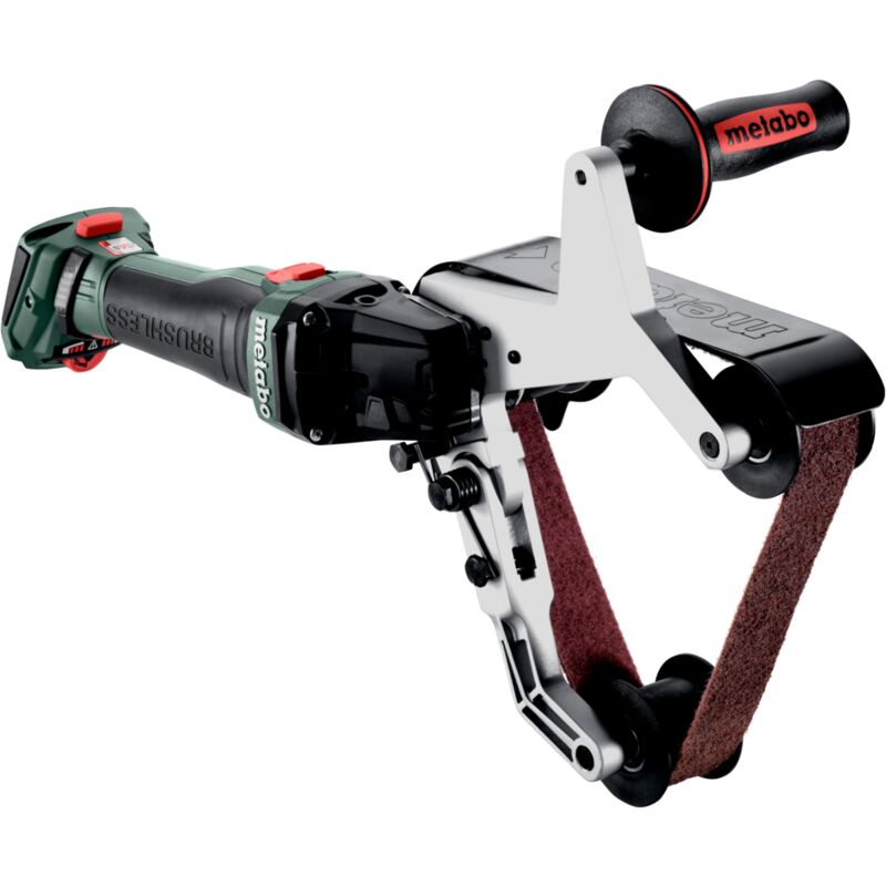foto del prodotto metabo smerigliatrice a nastro per tubi a batteria rbvb 18 ltx bl 180 senza batteria e caricabatterie