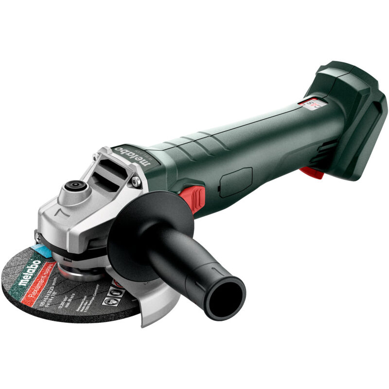 foto del prodotto metabo smerigliatrice angolare a batteria w 18 7 125 senza batteria e caricatore in x 165 l