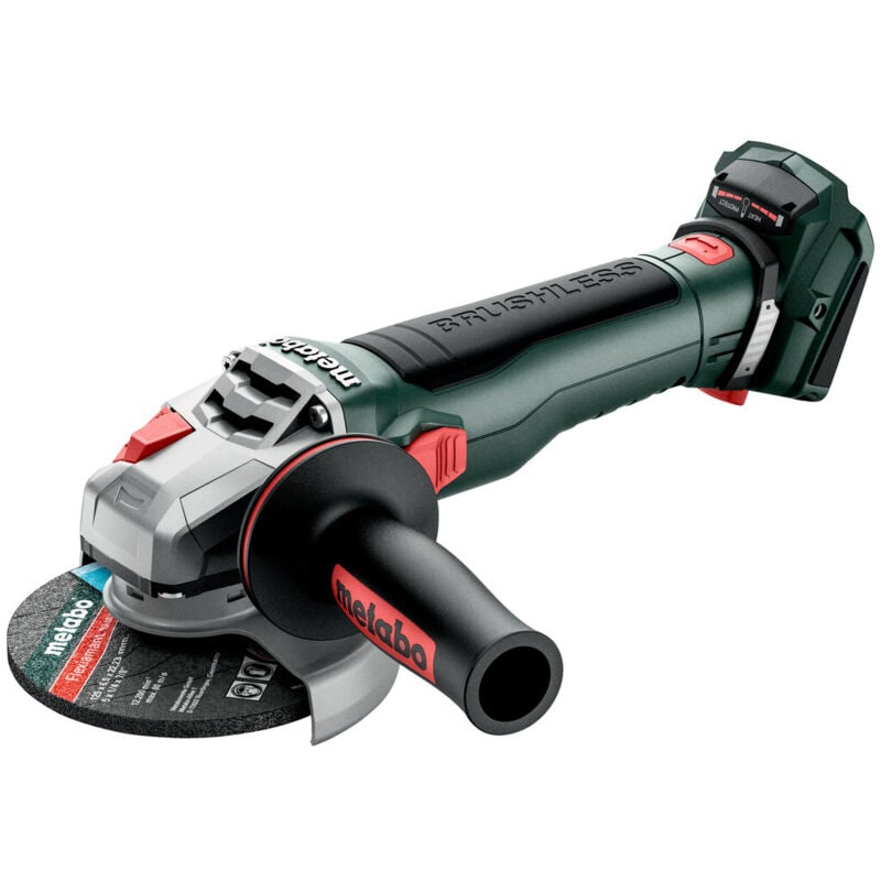 foto del prodotto metabo smerigliatrice angolare a batteria wb 18 lt bl 11 125 quick senza batteria e caricabatterie