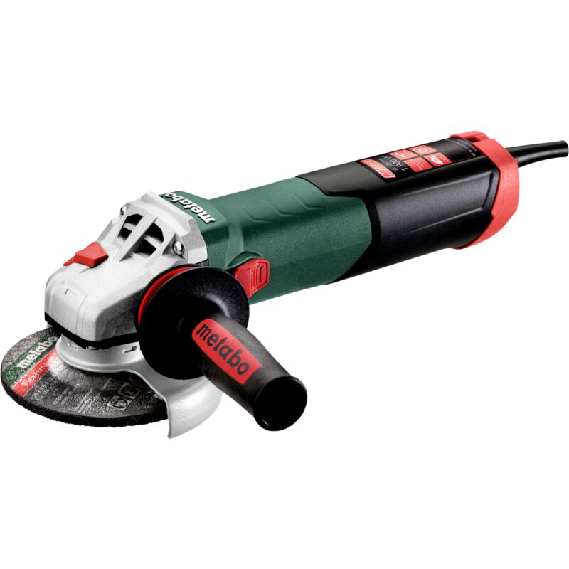 foto del prodotto metabo smerigliatrice angolare we 19 125 q, 1900 watt, 125 mm con spazzola m brush nella confezione