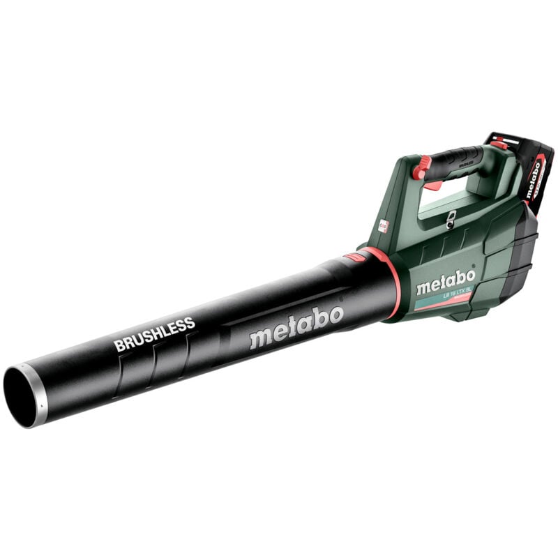 foto del prodotto metabo soffiatore a batteria lb 18 ltx bl con 2 batterie da 5,2 ah caricabatterie asc 55 in scatola