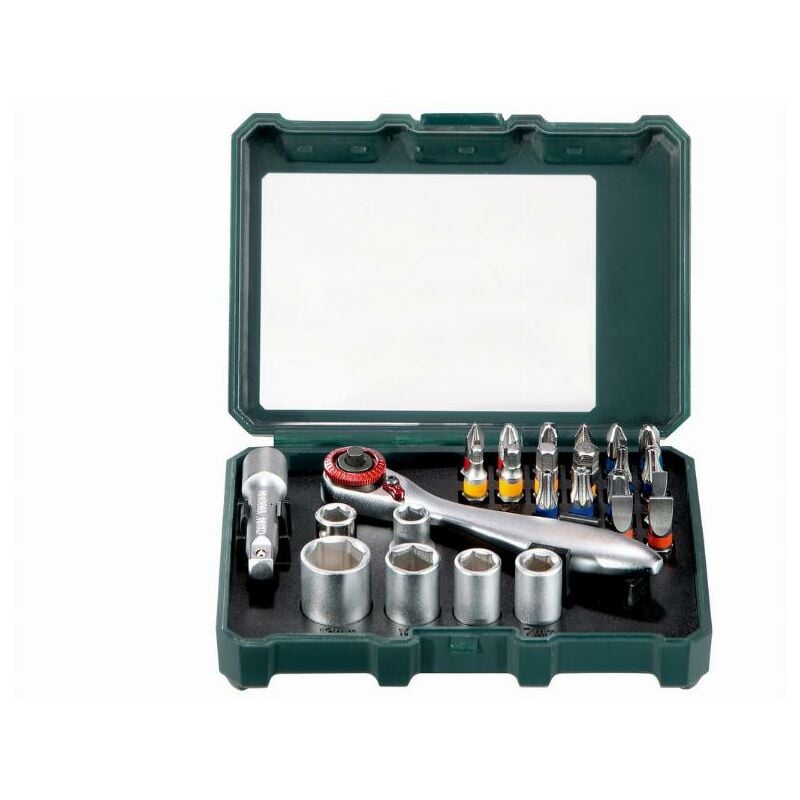 foto del prodotto metabo sp set di 26 pezzi per bit e bussole 626701000