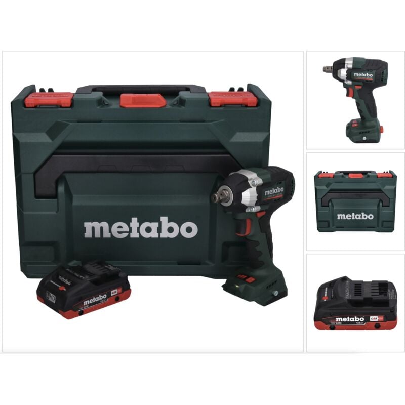 foto del prodotto metabo ssw 18 lt 300 bl 18 v 300 nm avvitatore a impulsi senza spazzole 1x batteria 4,0 ah x senza caricatore
