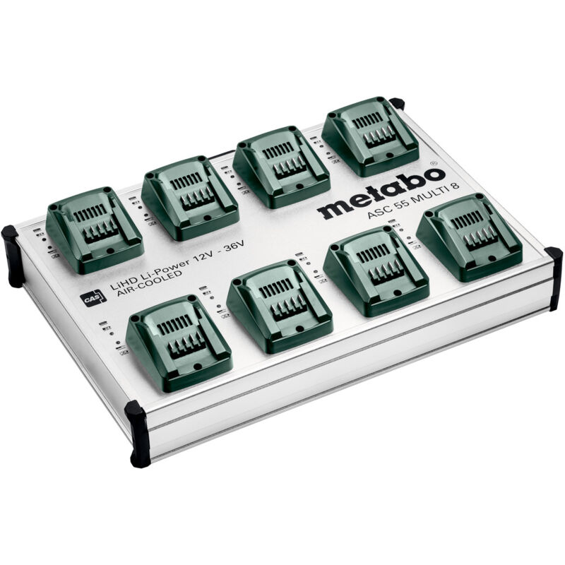 foto del prodotto metabo stazione di ricarica rapida asc 55 multi 8, 12 36v, eu 627093000 