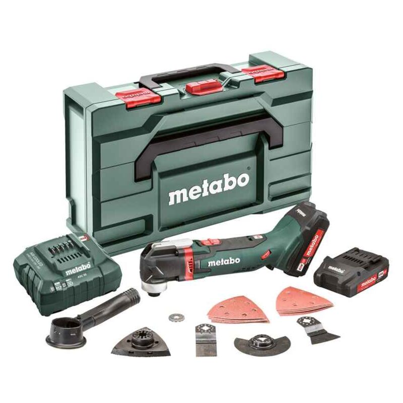 foto del prodotto metabo strumento multifunzione 18 v mt 18 ltx 2 x 2,0 ah li power, asc 55, valigetta x accessori