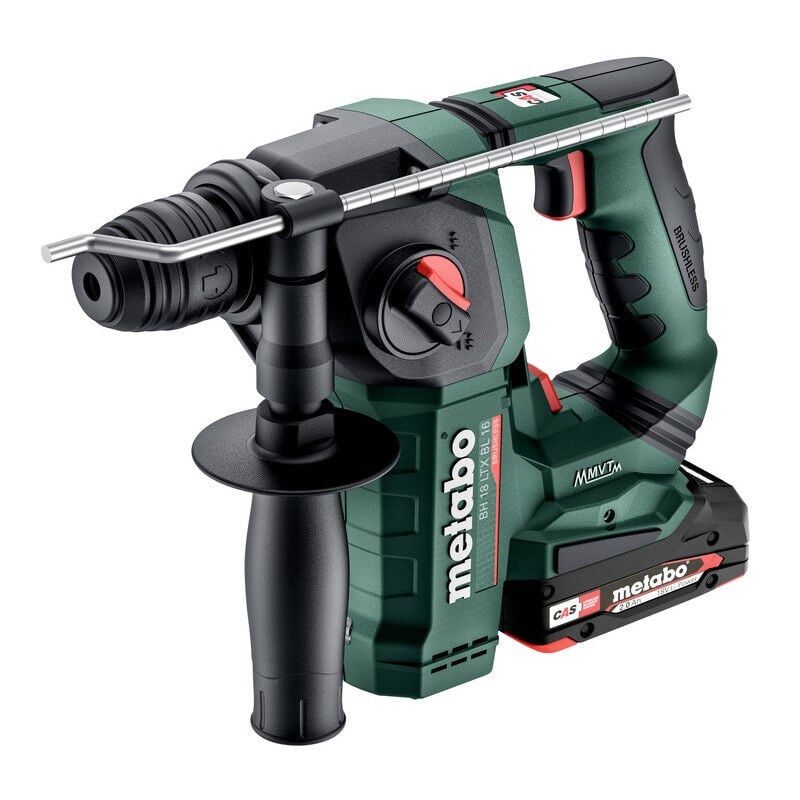 foto del prodotto metabo trapano a percussione bh 18 ltx bl 16 sds plus 18v 2x2ah li power 1,3j
