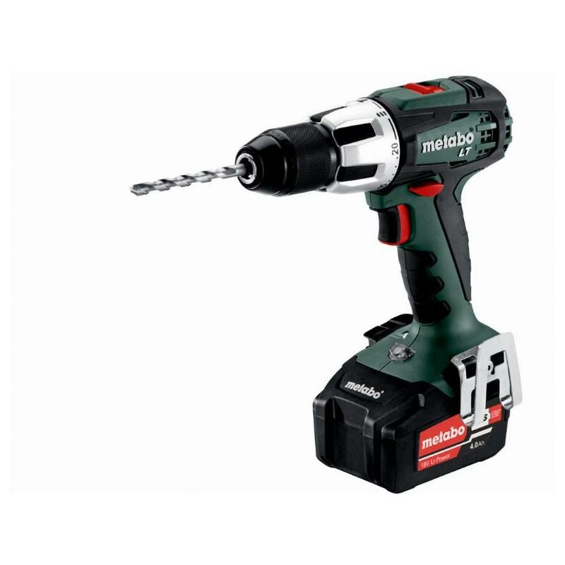 foto del prodotto metabo trapano a percussione sb 18v lt 2 x 4,0 ah li power, asc 55, valigetta 602103500