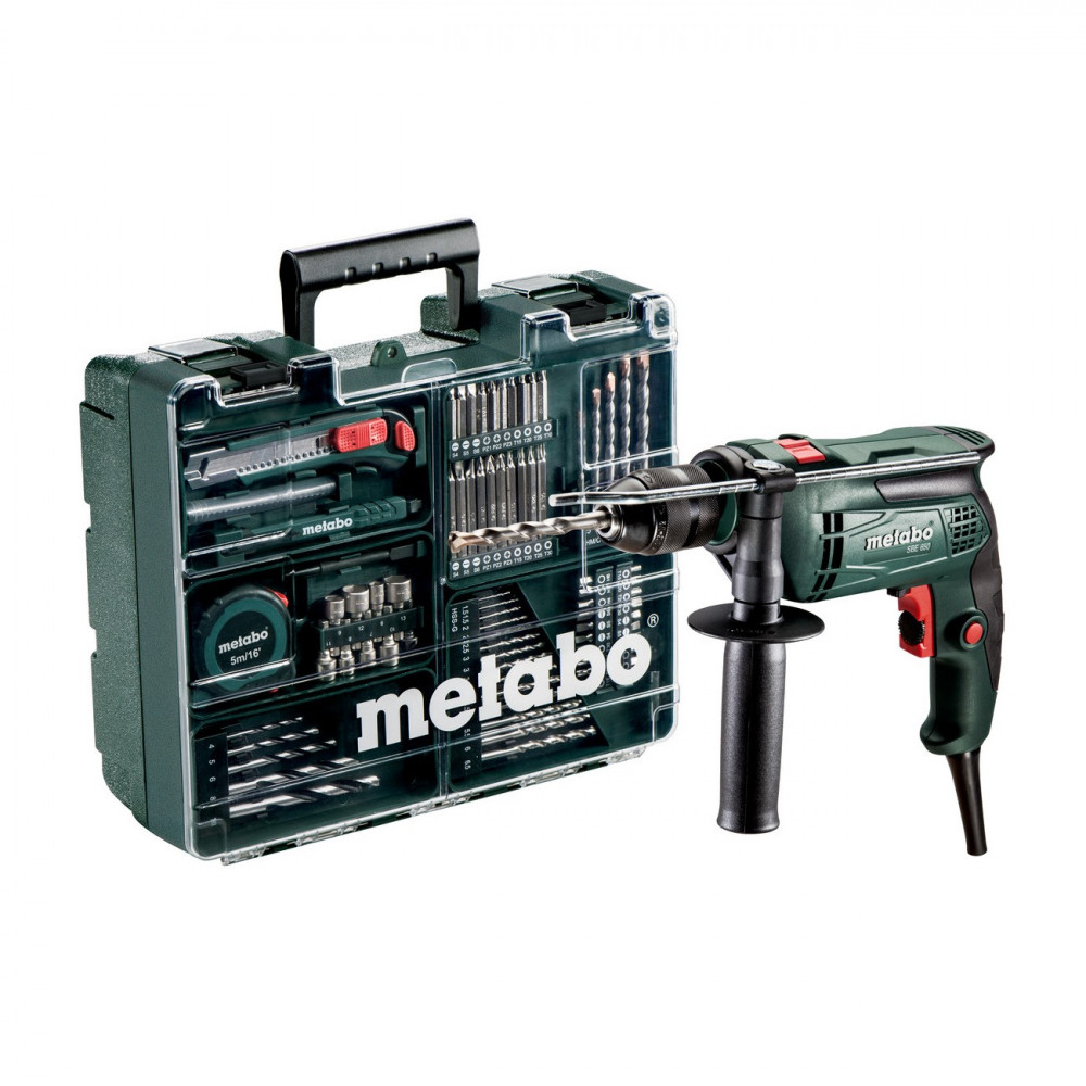 foto del prodotto metabo trapano a percussione sbe 650 set