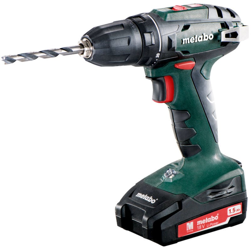 foto del prodotto metabo trapano avvitatore a batteria bs 18 1x 1,5 ah e caricabatterie in valigetta