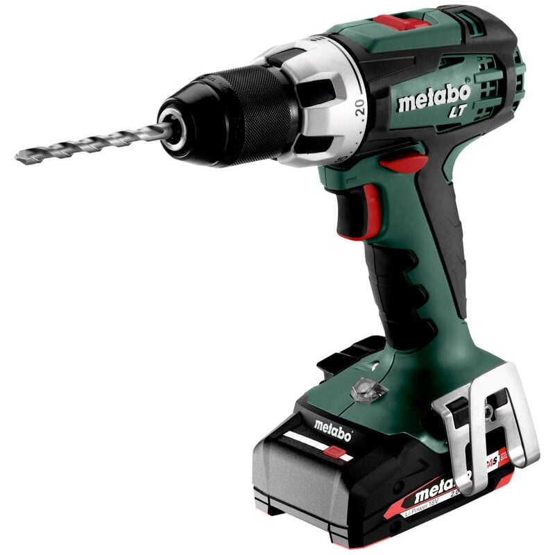 foto del prodotto metabo trapano avvitatore a batteria bs 18 lt compact con 2 batterie da 2,0ah caricabatterie in x