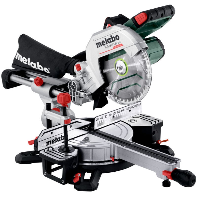 foto del prodotto metabo troncatrice a batteria kgs 18 ltx bl 216 con funzione di trazione, 1x 4,0ah caricatore