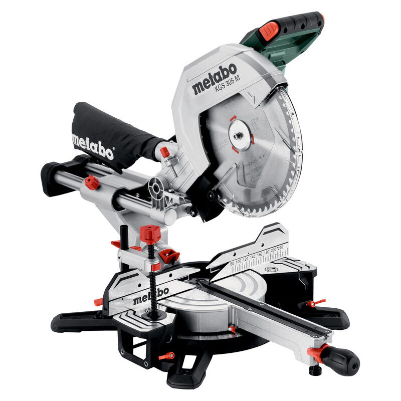 foto del prodotto metabo troncatrice kgs 305 m 613305000 con funzione di trazione in confezione