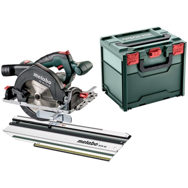 foto del prodotto metabo utensili sega circolare a batteria 18v 165 mm, con guida, senza batteria e caricabatterie 691195000