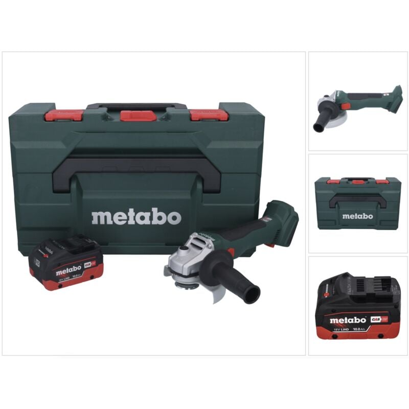 foto del prodotto metabo w 18 l bl 9 125 smerigliatrice angolare a batteria 18 v 125 mm brushless 1x batteria 10,0 ah metabox senza caricabatterie
