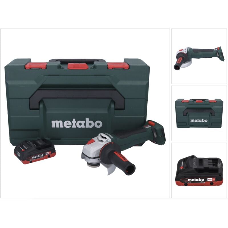 foto del prodotto metabo wpb 18 lt bl 11 125 quick 18 v 125 mm smerigliatrice angolare a batteria brushless 1x batteria 4,0 ah x senza caricabatterie