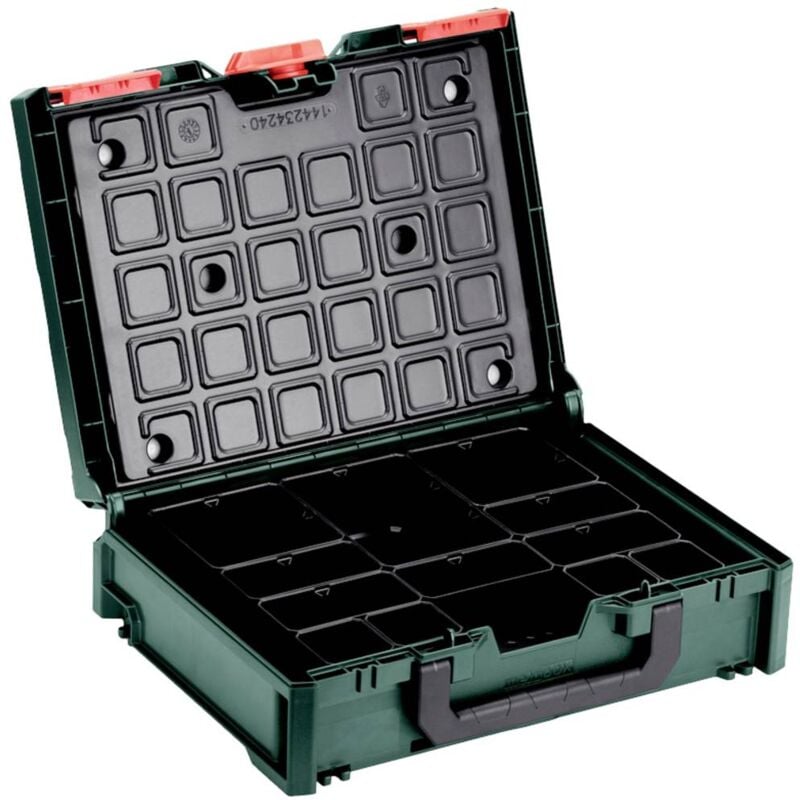 foto del prodotto metabo x 118 organizer 626897000 valigia per elettroutensili abs verde, nero l x a x p 396 x 118 x 296 mm