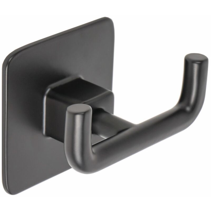 foto del prodotto metaform appendiabito a muro doppio in acciaio nero mod. cold wind black