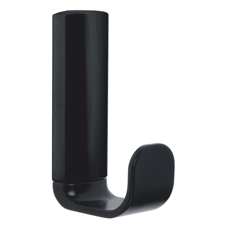foto del prodotto metaform appendiabito a muro in acciaio nero opaco bagno mod. 25 black