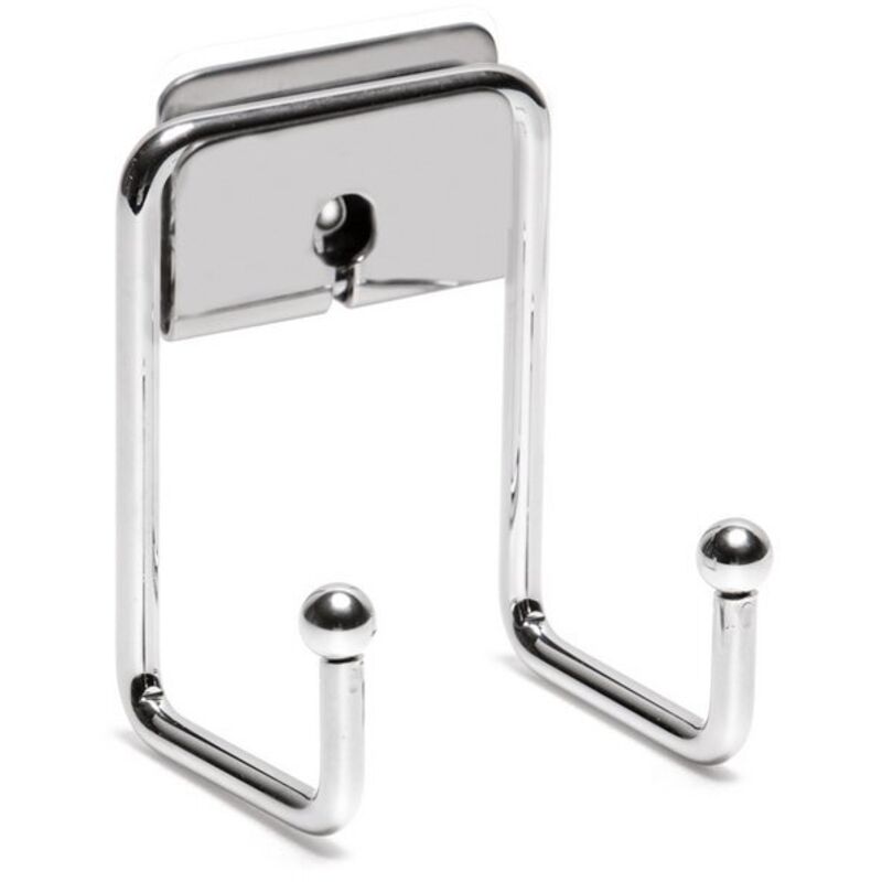 foto del prodotto metaform appendiabito doppio da parete cromo in acciaio cromato mod. grip